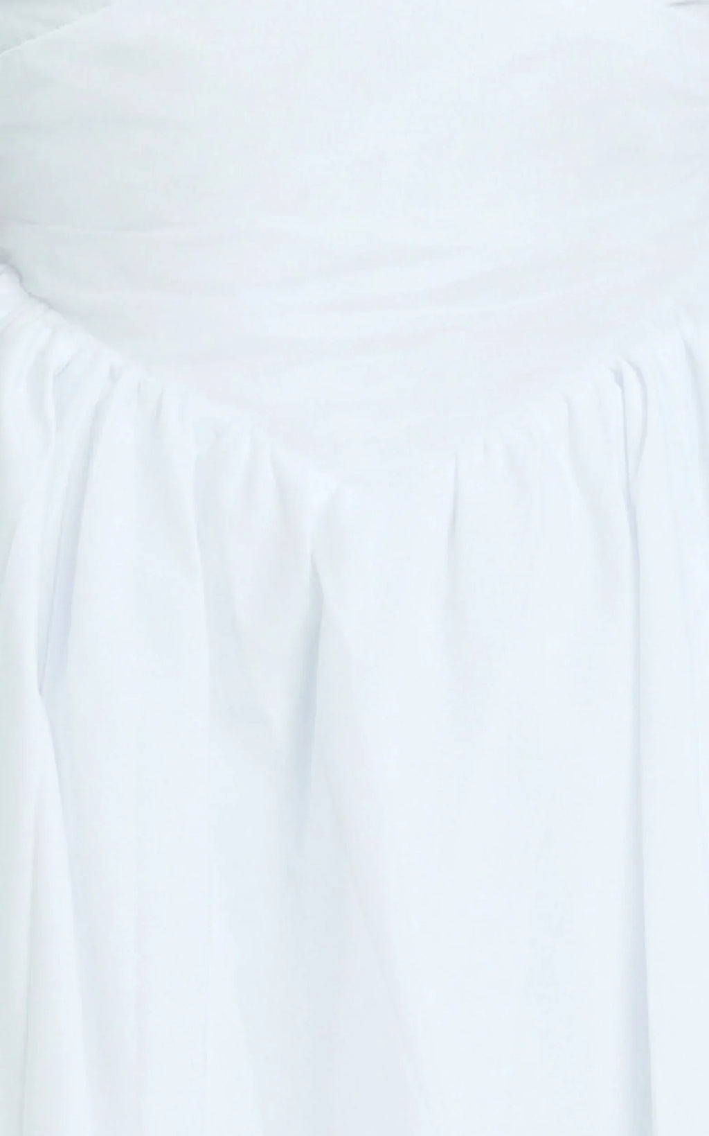 Julie Mini Dress - V Neck Drop V Waist Pleated Dress in White