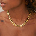 GLD Women GLD GLD Signature Cuban in Yellow Gold- 12mm