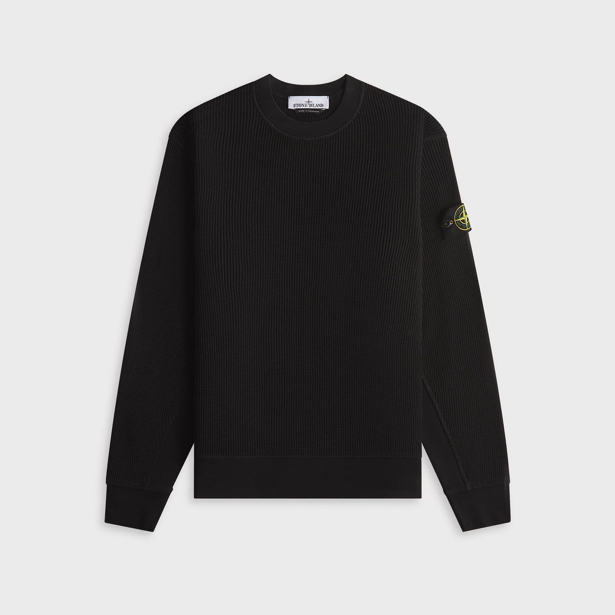 Stone Island Ribbed Crewneck Sweater - Black