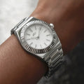 GLD Women 36MM Fluted Bezel Alpha Era in White Gold