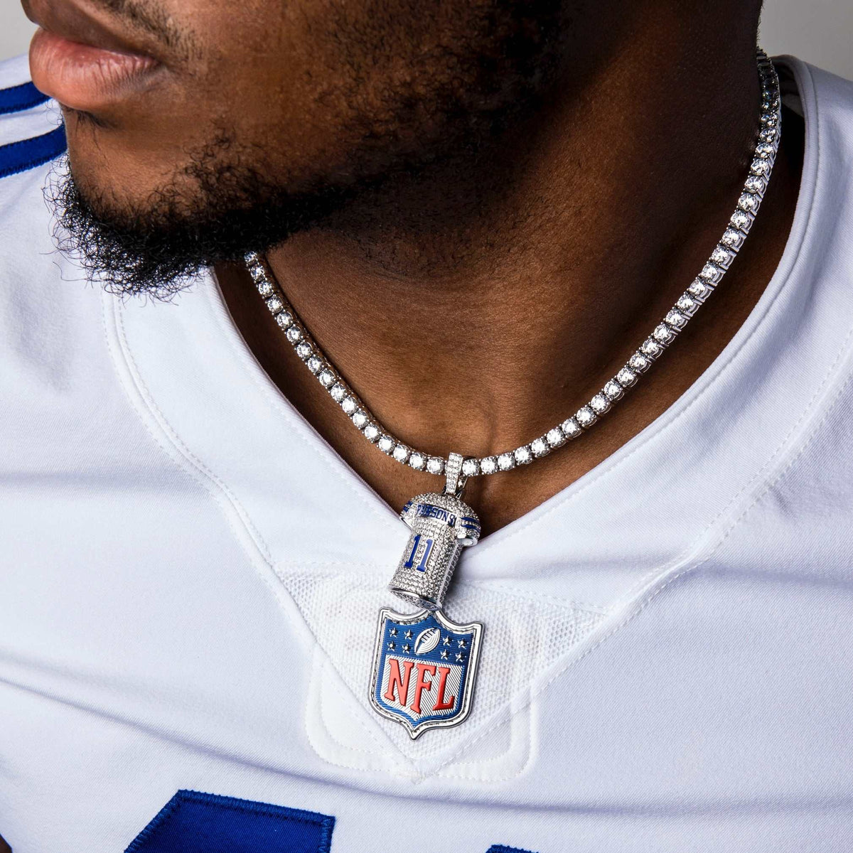 GLD PROMO Dallas Cowboys Micah Parsons Jersey Pendant