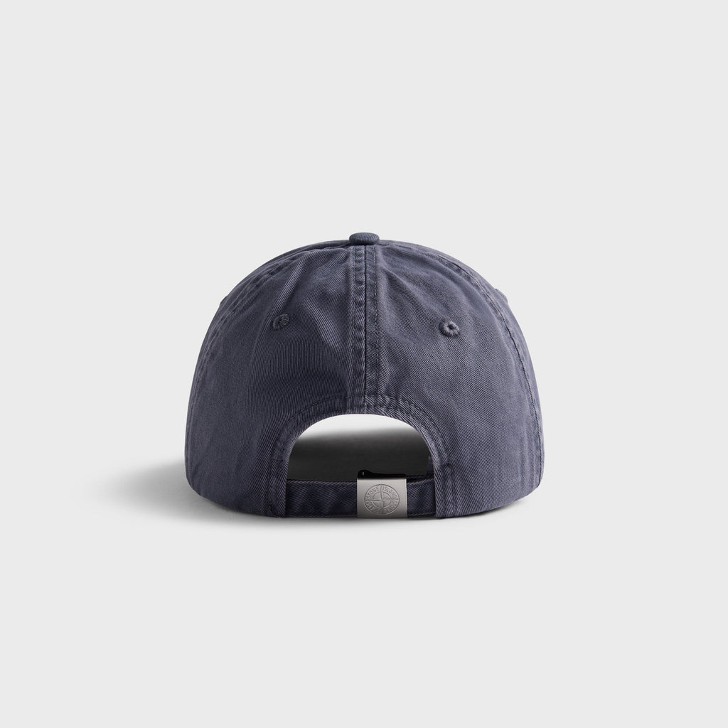 Stone Island Brushed Cotton Gabardine Cap - Blue / Grey