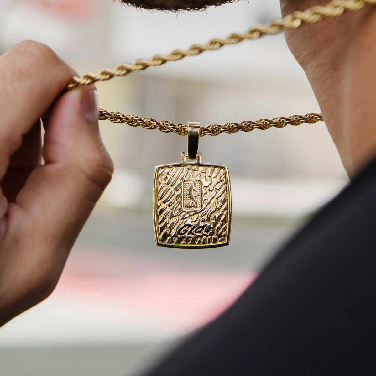 GLD PROMO Houston Rockets Championship Pendant - Yellow Gold