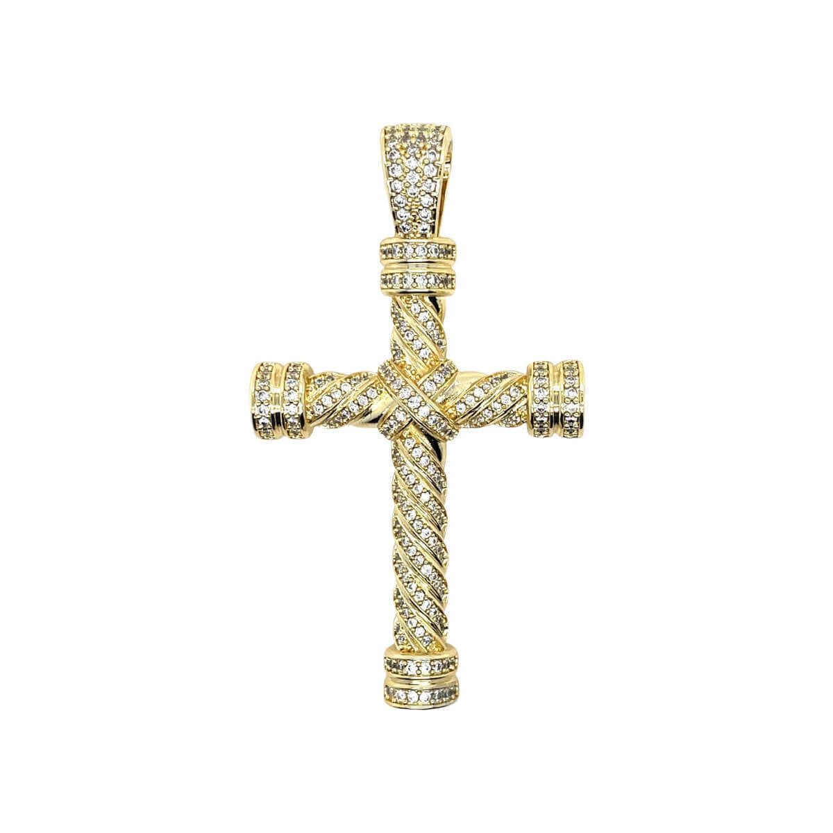 GLD Chains - Women Diamond Rope Cross