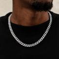 GLD PROMO Diamond Cuban Chain in White Gold - 8.5mm