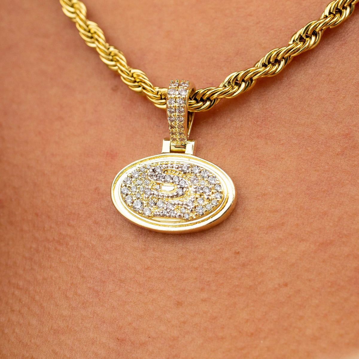 GLD PROMO - WOMEN San Francisco 49ers Official NFL Micro Logo Pendant - Yellow Gold
