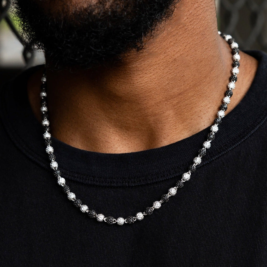 GLD PROMO Two-Tone Iced Ball Chain