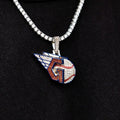 GLD Men Cleveland Guardians Official MLB Logo Pendant