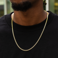 GLD Men Micro Cuban Chain in Yellow Gold- 3mm