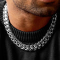 GLD Men GLD Signature Cuban in White Gold - 19mm