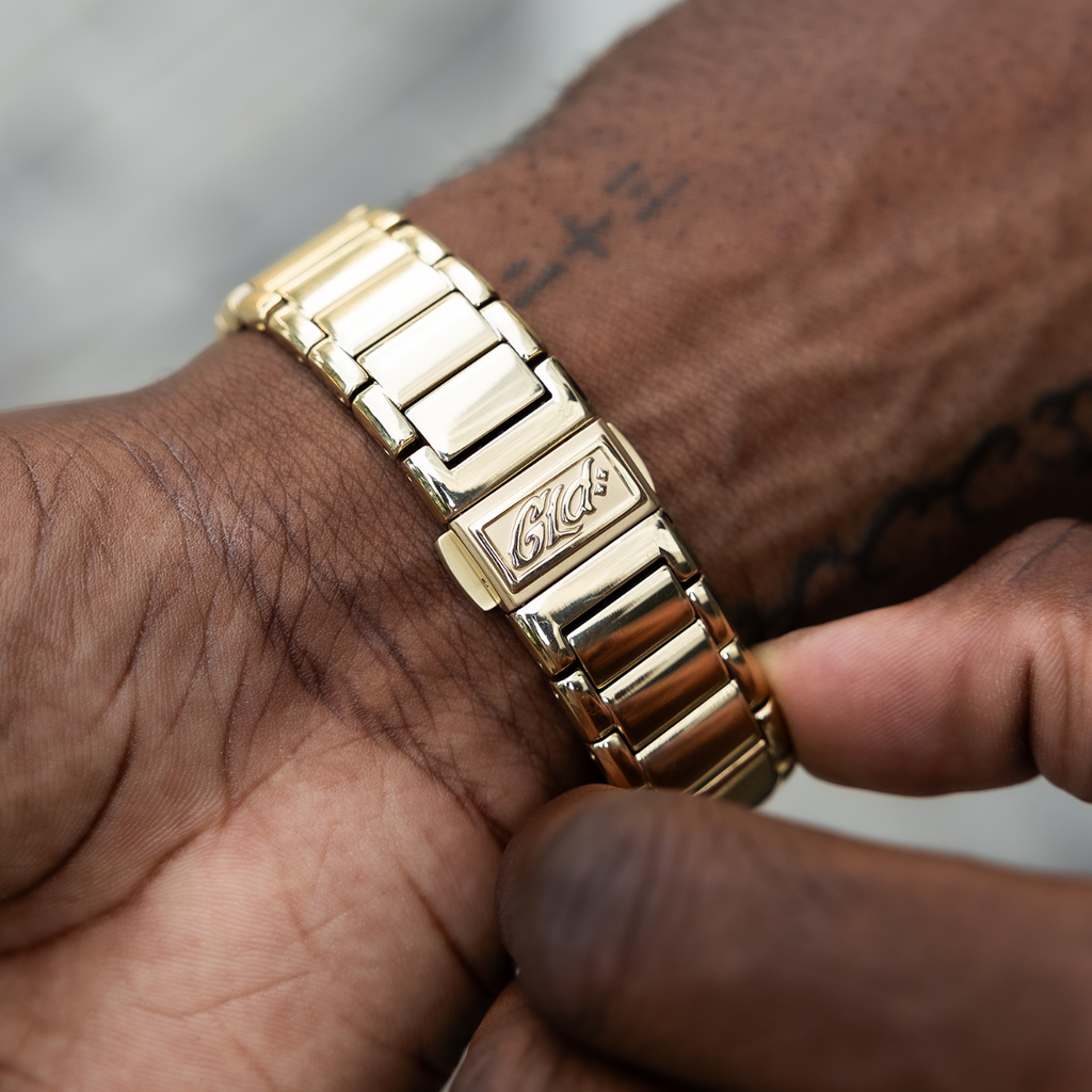 GLD Men 36MM Fluted Bezel Alpha Era® in Yellow Gold