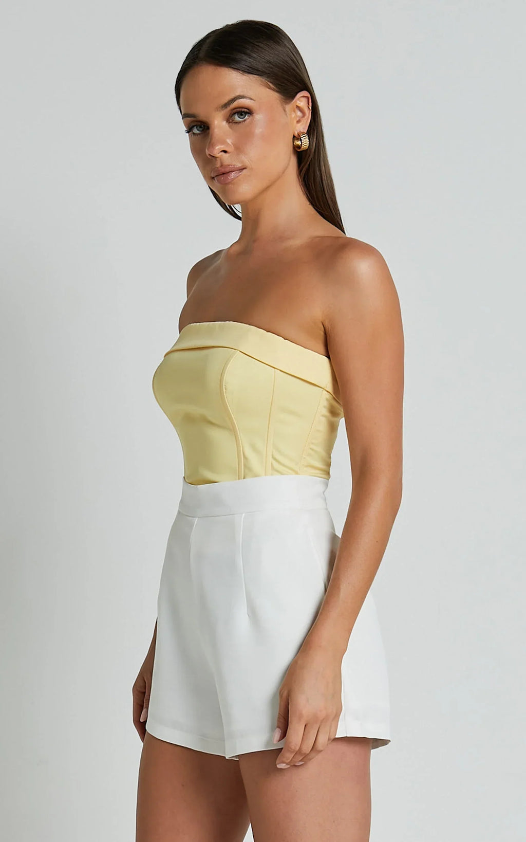 Along The Ride Mini Shorts - Tailored Shorts in White