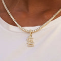 GLD PROMO - WOMEN St. Louis Cardinals Micro Logo Pendant - Yellow Gold