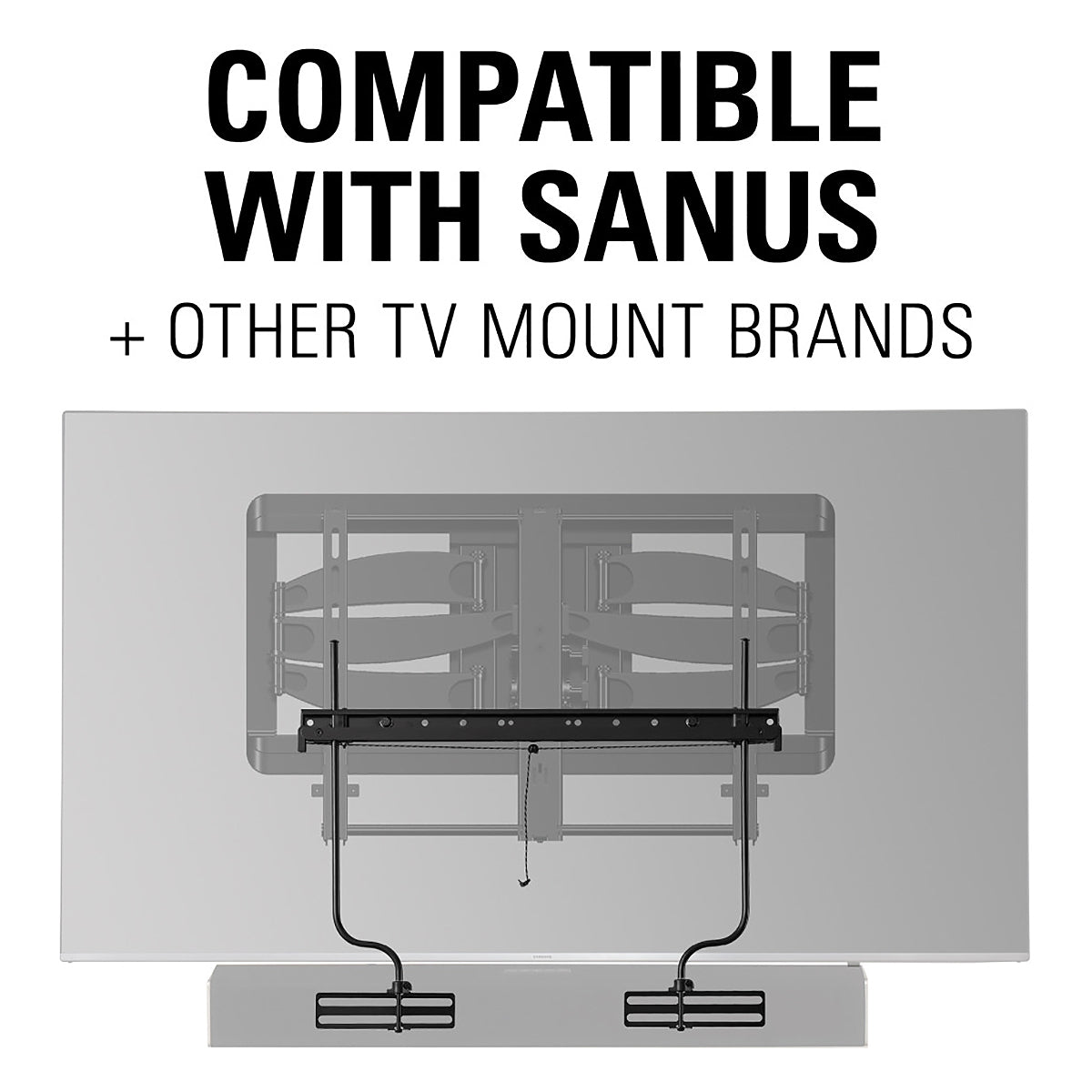 Sanus Black Speaker Mount For Soundbars - SASB1-B1 - image 8