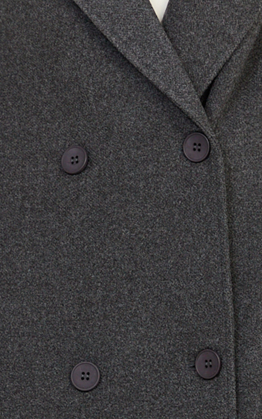 Eloise Coat - Oversized Longline Tailored Coat in Grey Marle