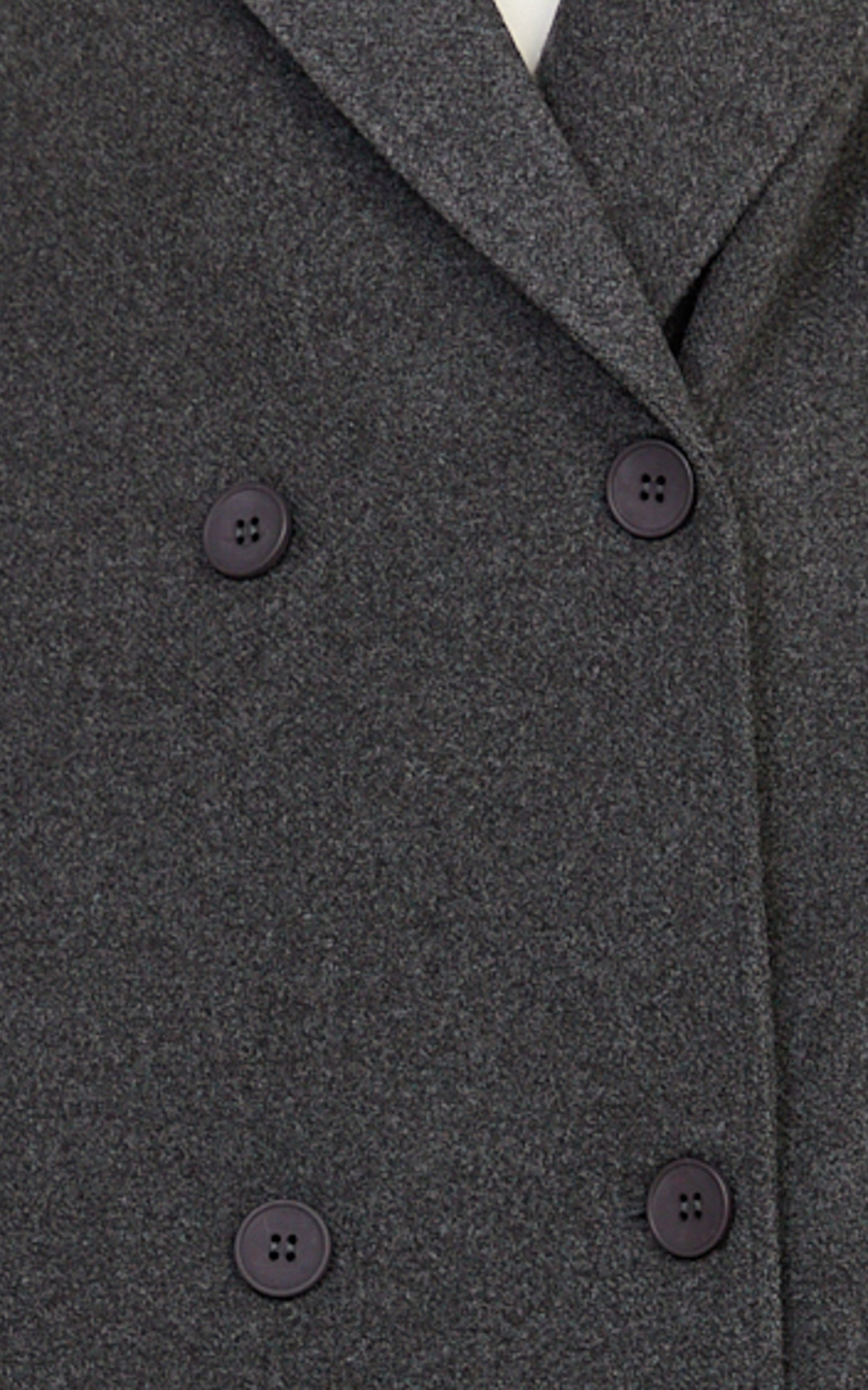 Eloise Coat - Oversized Longline Tailored Coat in Grey Marle