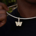 GLD Men Washington Commanders Official NFL Micro Logo Pendant- Yellow Gold