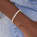 GLD Women Diamond Tennis Bracelet in Yellow Gold- 5mm