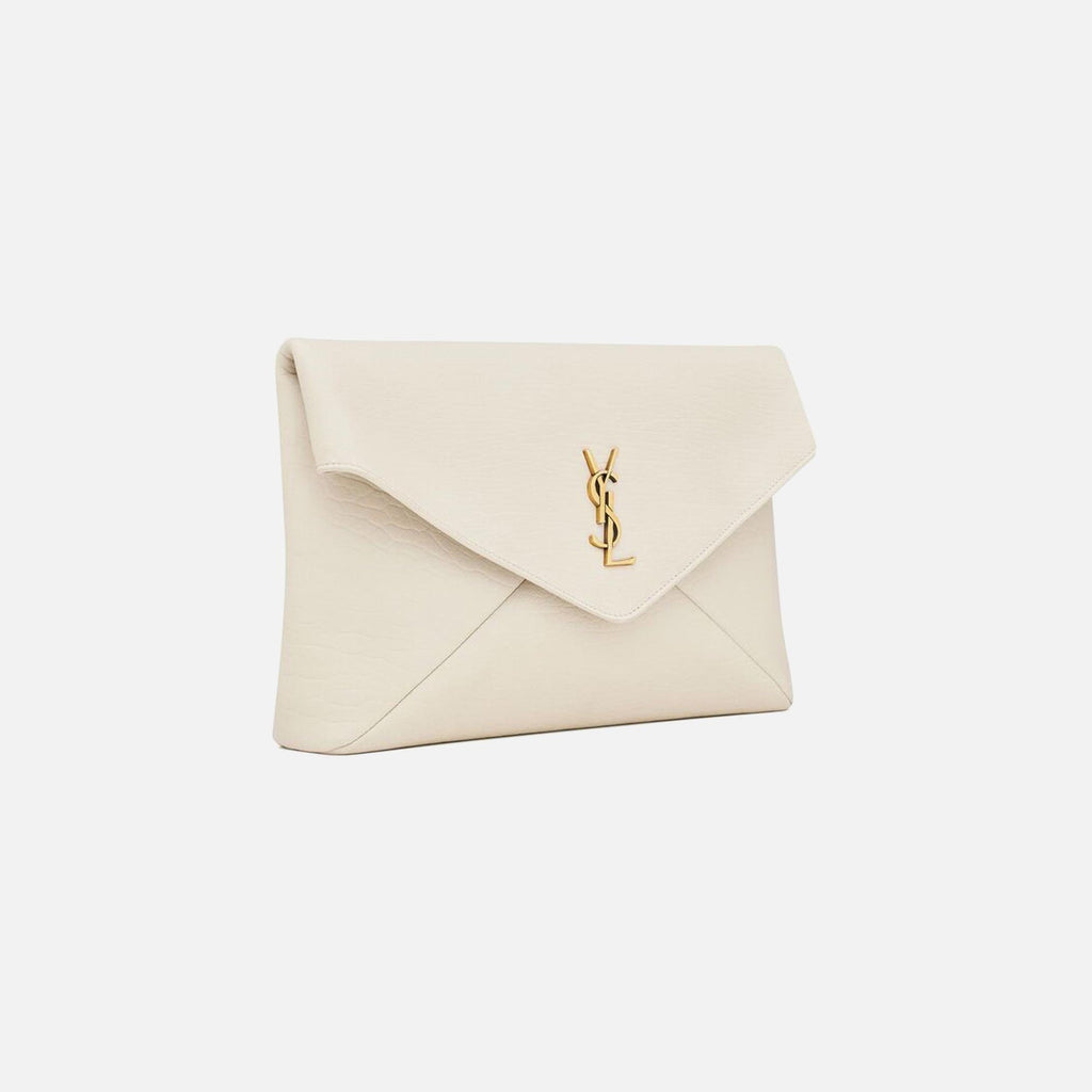 Saint Laurent Large Envelope Pouch - Blanc Vintage