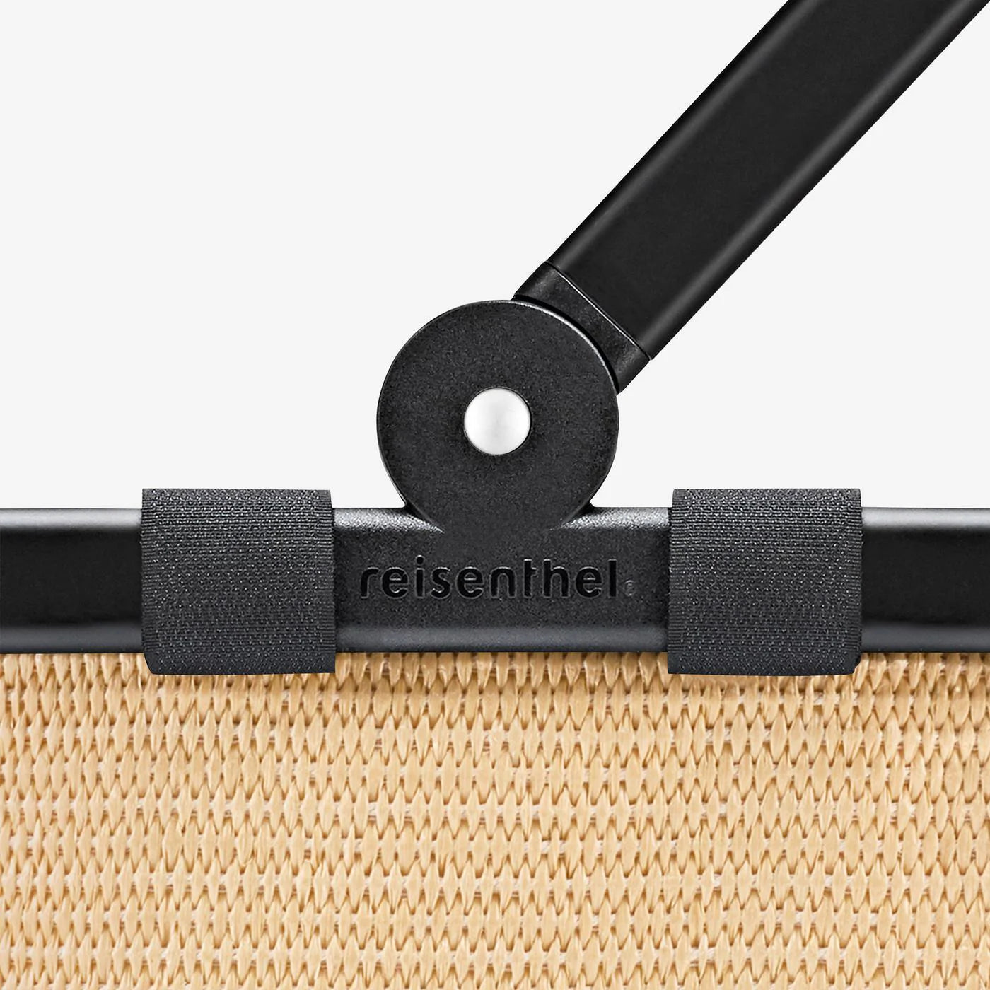 Carrybag Frame Raffia Black