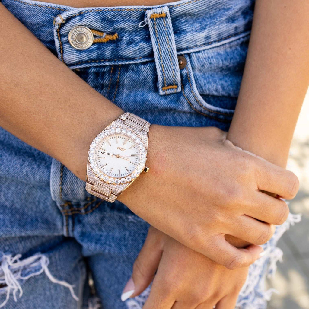 GLD PROMO - WOMEN Iced Alpha Era in Rose Gold