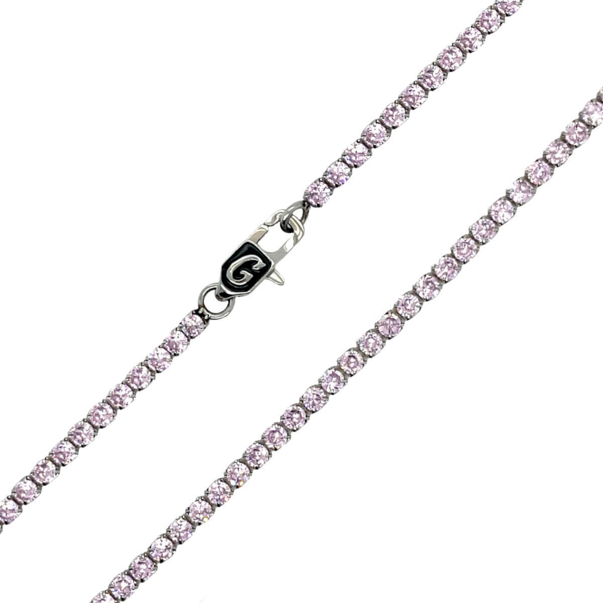 GLD Pendants Pink Micro Tennis