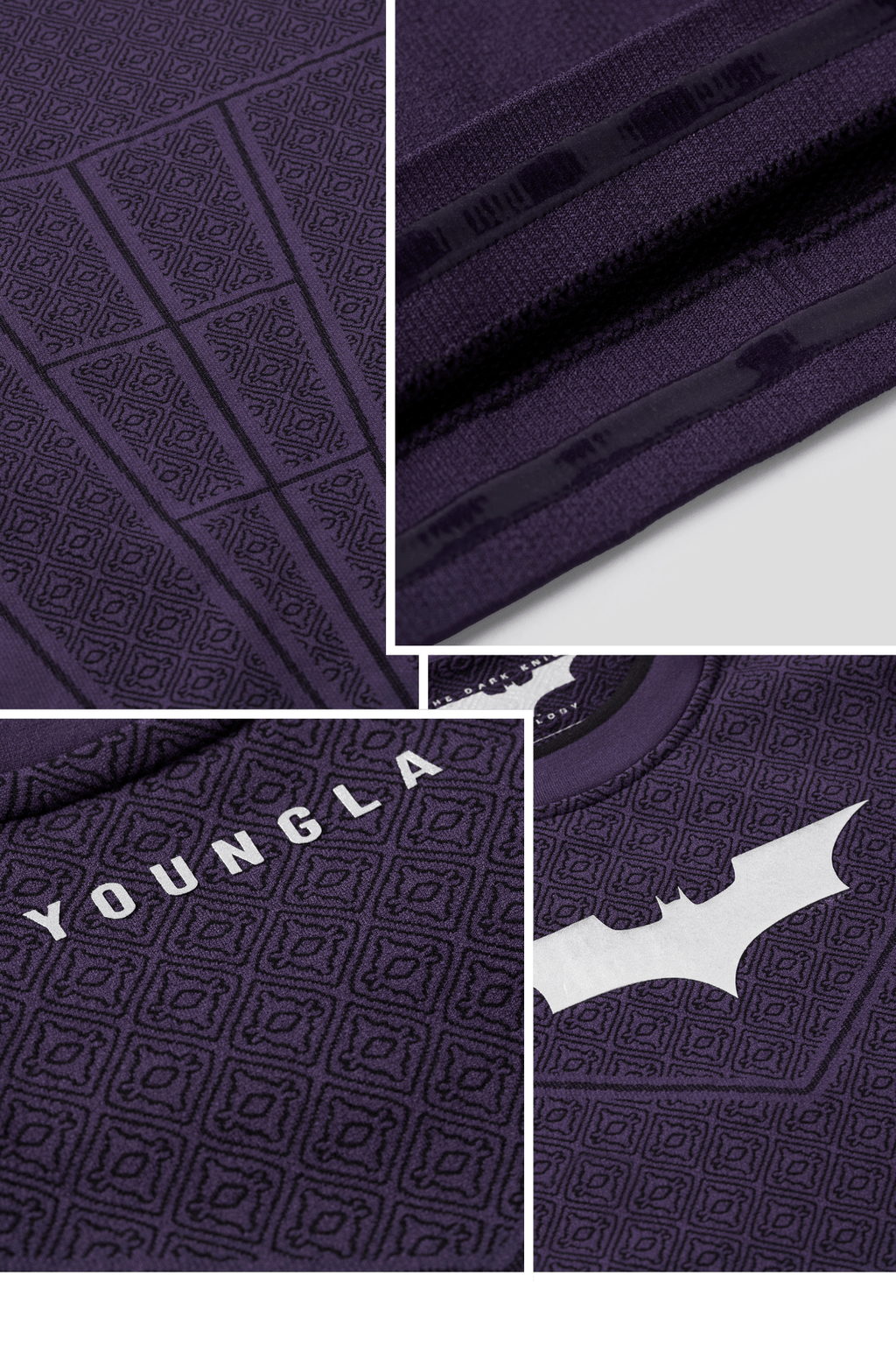 8004 - Batman Compression Longsleeves - Purple Limited Edition - APP ONLY