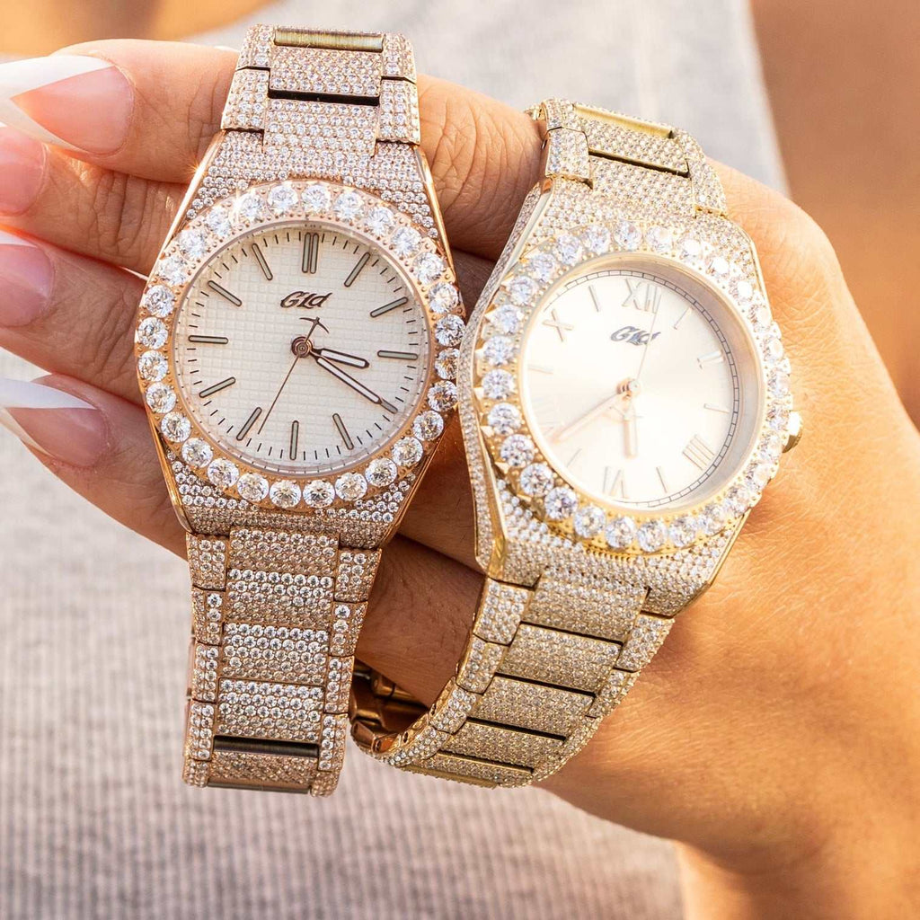 GLD PROMO - WOMEN Iced Alpha Era in Rose Gold