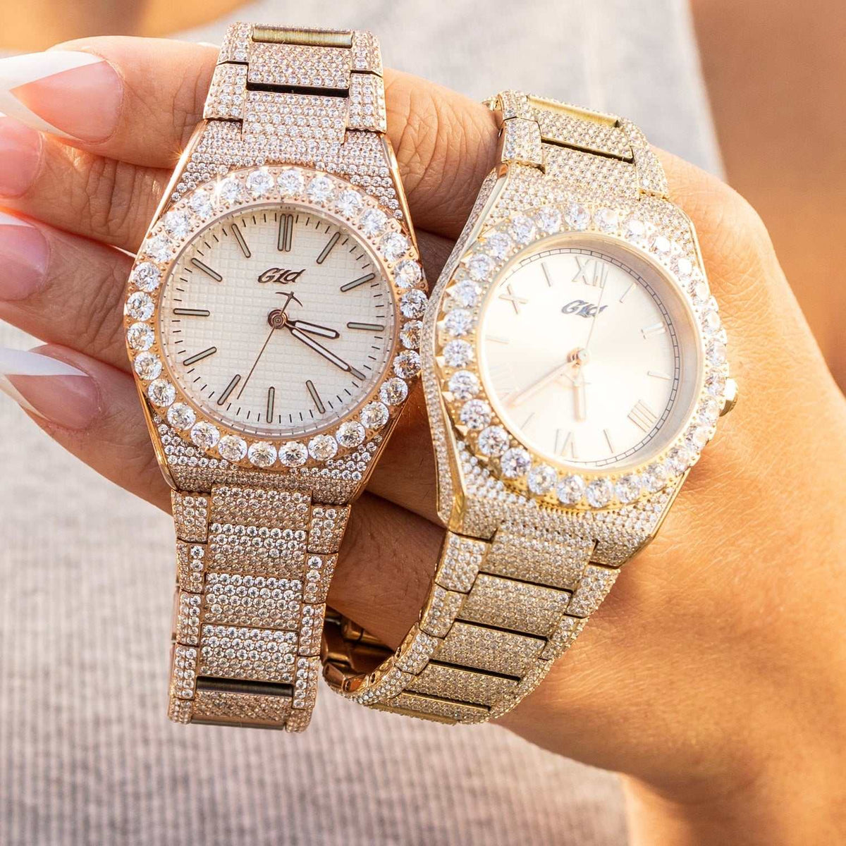 GLD PROMO - WOMEN Iced Alpha Era in Rose Gold