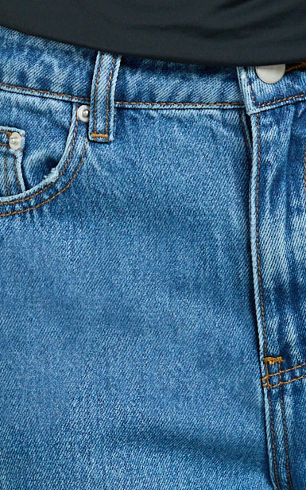 Estelle Jeans - Recycled Denim Low Rise Vintage Baggy Jeans in Dark Blue Wash