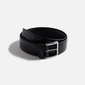 Anderson's Stitched Trimmed Black Semi Formal Leather Belt - Black