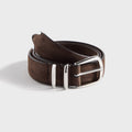 Anderson's Nubuck Leather Brown Western Belt - Brown