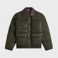 Auralee Baby Camel Flannel Down Blouson - Dark Olive