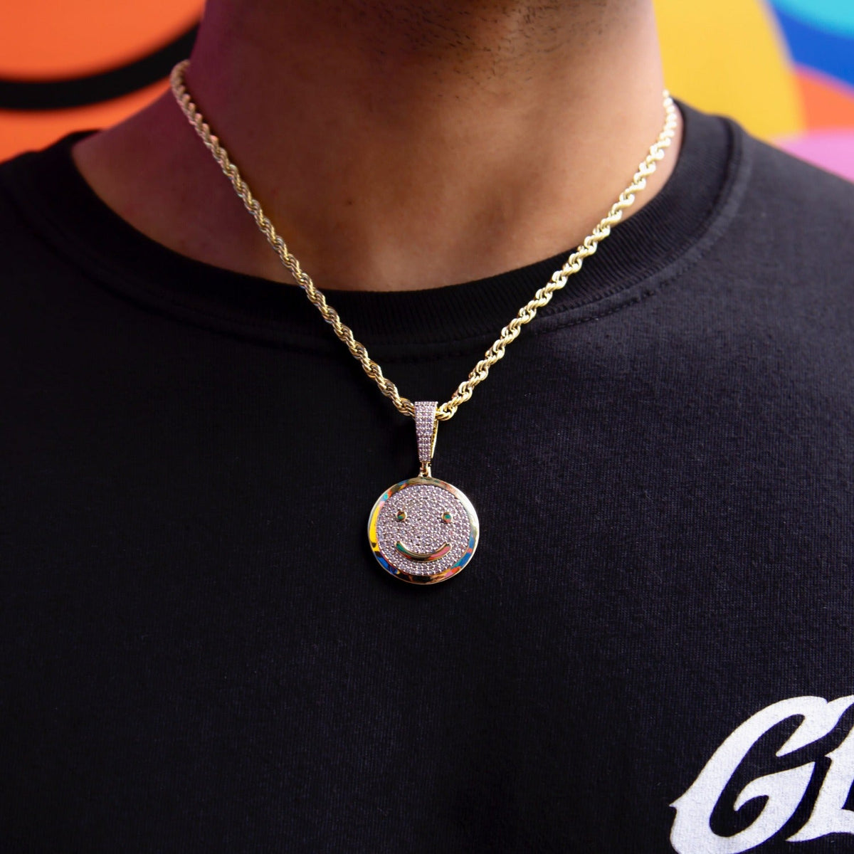 GLD Men Happy/Sad Pendant