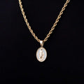 GLD Men Micro Lady of Guadalupe Pendant