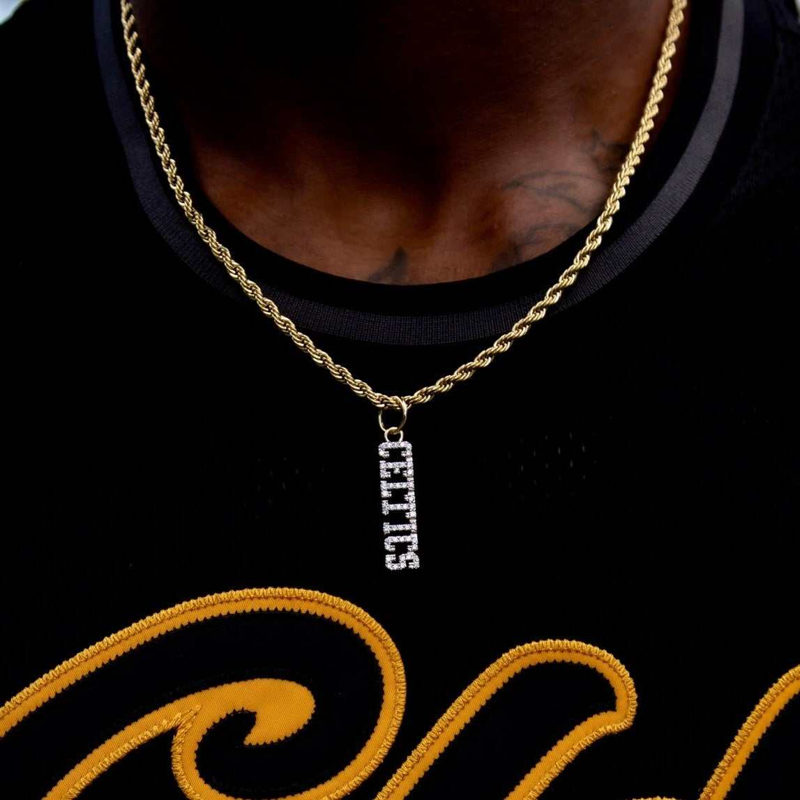 GLD PROMO Boston Celtics Wordmark Pendant