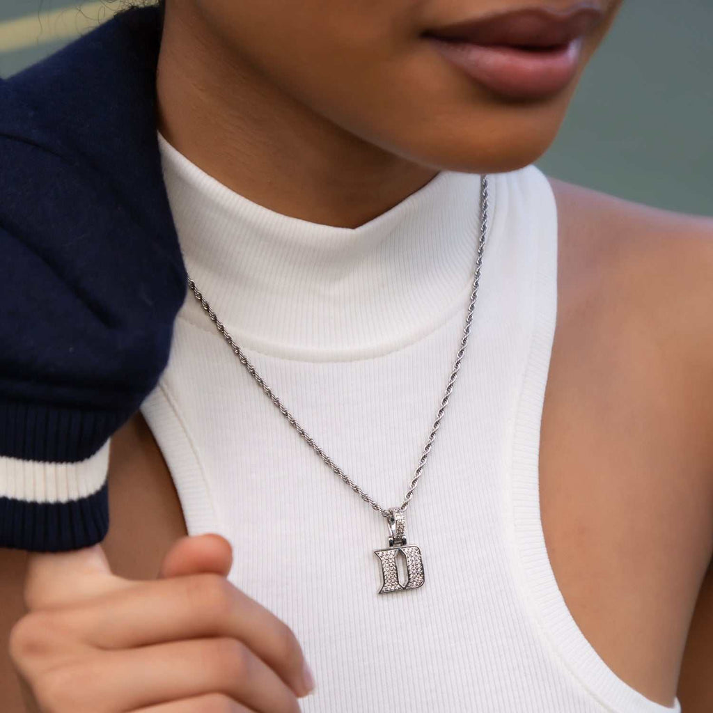 GLD Women Duke Blue Devils Iron D Official NCAA Micro Pendant