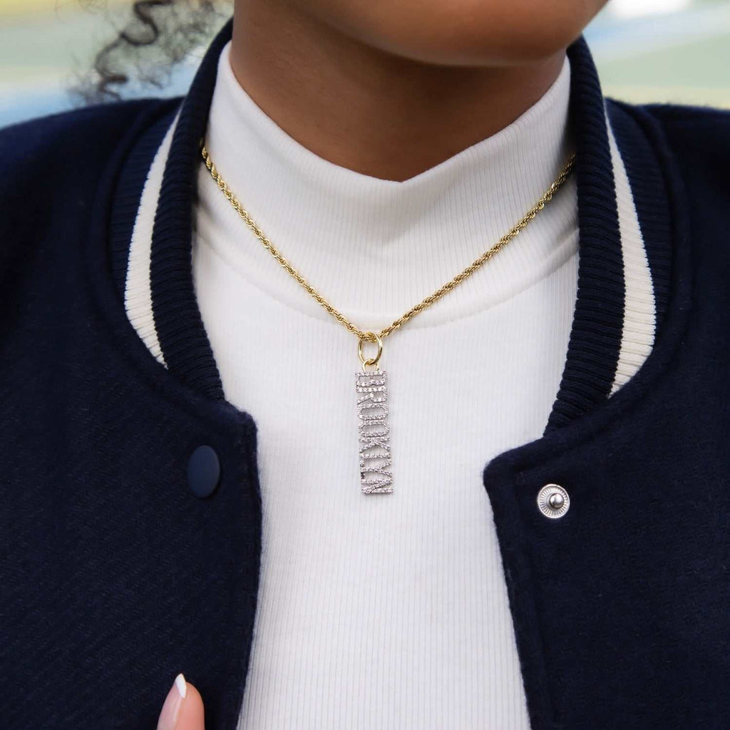 GLD PROMO - WOMEN Brooklyn Nets Wordmark Pendant