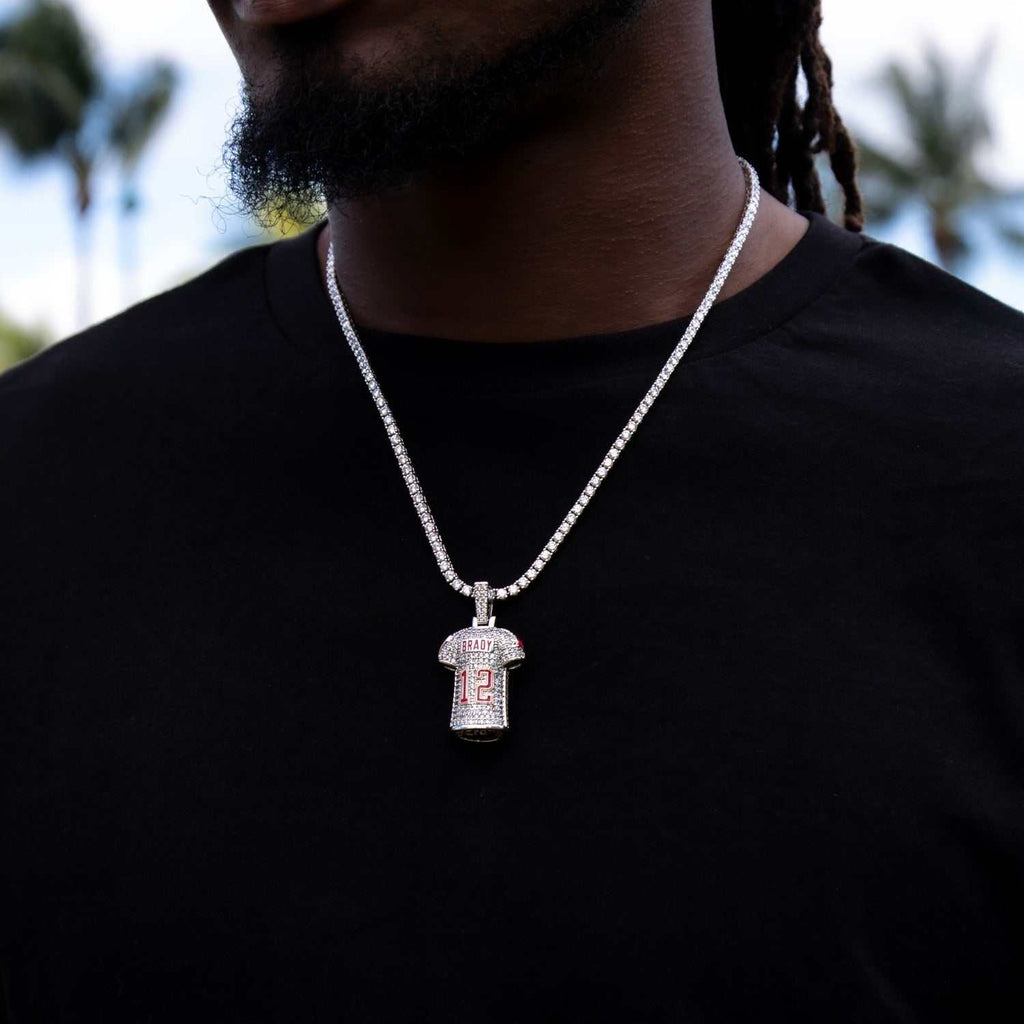 GLD PROMO Tampa Bay Buccaneers Tom Brady Jersey Pendant
