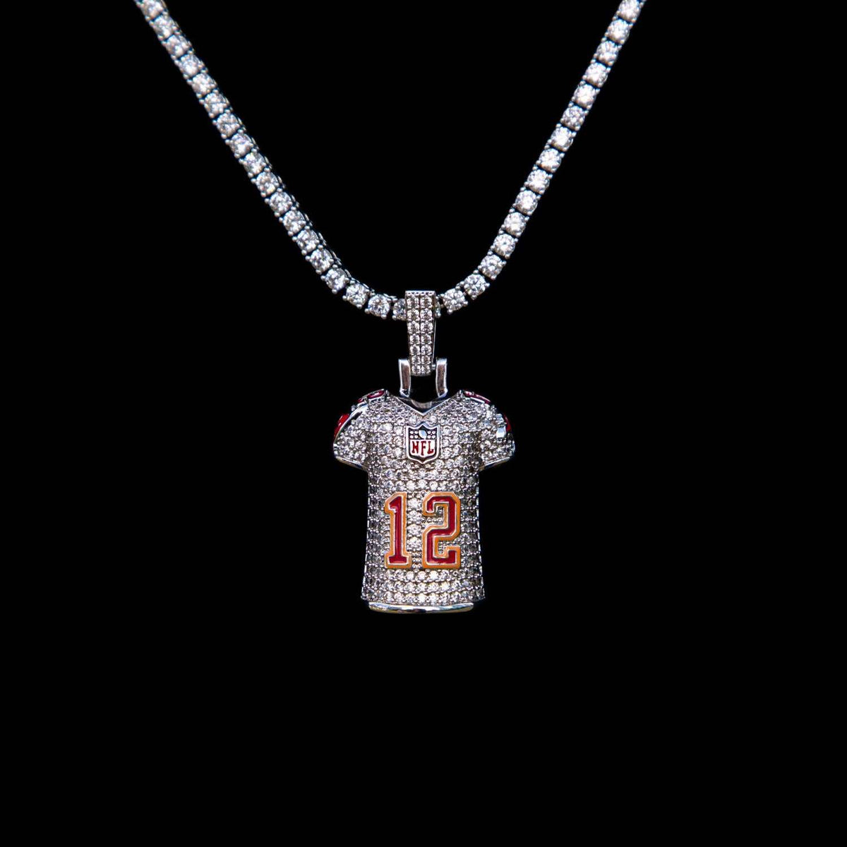 GLD PROMO Tampa Bay Buccaneers Tom Brady Jersey Pendant