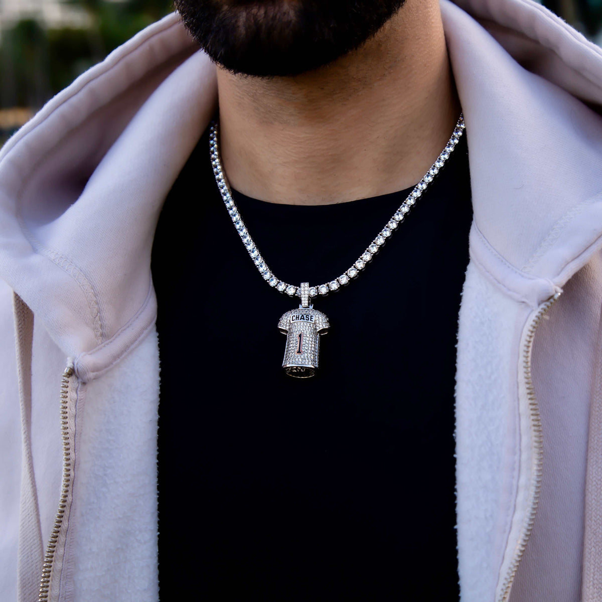 GLD Men Cincinnati Bengals Ja'Marr Chase Jersey Pendant
