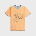 Adrian Cashmere Symbiosis Tee - Orange