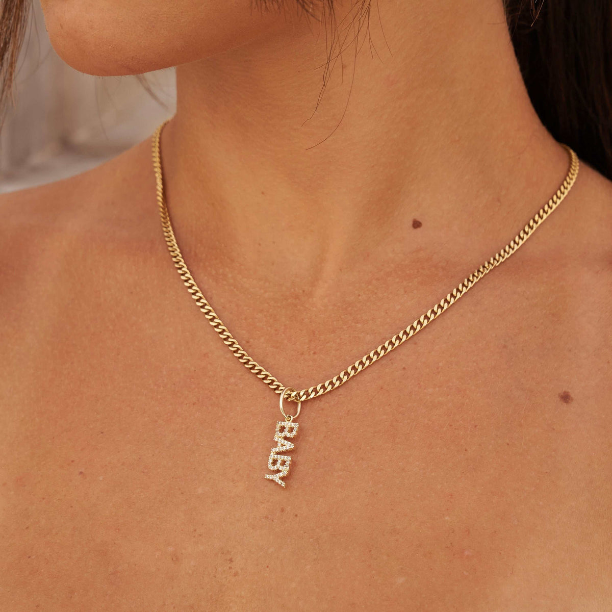 GLD PROMO - WOMEN "Baby" Pendant - Yellow Gold