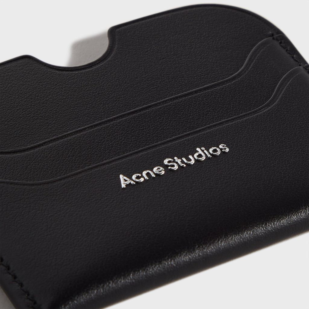 Acne Studios Leather Card Holder - Black
