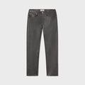 Agolde Low Rise Slim Leather Jeans - Gunmetal