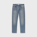Agolde Frayed Waist Low Rise Ankle Slim Jeans - Rhythmic