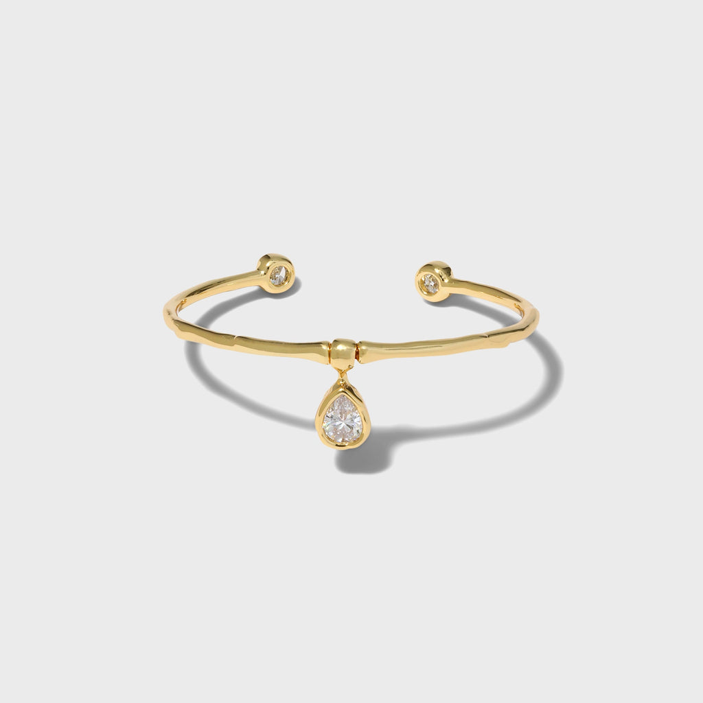 Alexis Bittar Asterales Gold Solitaire Charm Cuff Bracelet - Gold