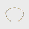 Alexis Bittar Asterales Gold Crystal Capped Skinny Collar Necklace - Gold