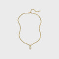 Alexis Bittar Cubic Zirconia Asterales Petite Drop Necklace - Yellow Gold