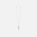 Ambush Rose Charm Necklace - Silver
